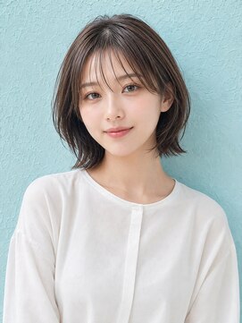 FRAMES 南浦和店【11月6日OPEN（予定）】 ミディアムボブ髪型30代40代50代前髪あり前髪なし面長丸顔南浦和
