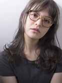 [Ravo]透明感アッシュ系カラーのミディアムスタイル