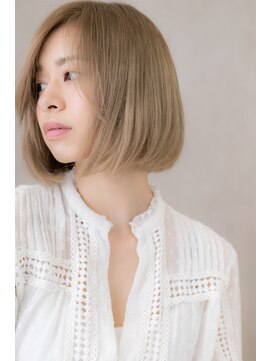 カバーヘア ブリス 大宮西口(COVER HAIR bliss) クールなクリアカラー♪アシンメトリーボブY大宮10代20代30代