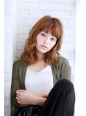 毛先重めのAラインミディアム