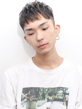ルックグッドストア(LOOK GOOD STORE) 束感ツーブロックマッシュパーマウルフ波巻きスキンフェード240