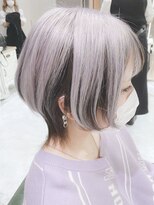 デイズ(days)&nbsp;ツートンカラー　ウルフショートホワイトインナーカラーブラック