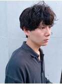 ニュアンスミルクウェーブパーマスタイル