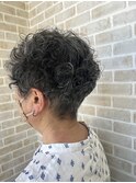 grayhair permstyle