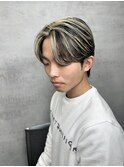 【NEXT静岡竹田】ハイライトメッシュ× センターパートパーマ