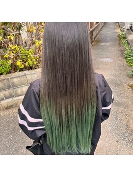 ミル 今治(1003 mille IMABALI) 裾カラー/グリーンカラー/マットカラー