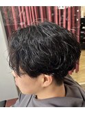 縦落ち波巻きパーマ