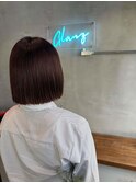 切りっぱなしボブ