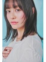 サンバレー(SUNVALLEY)&nbsp;顔まわりレイヤーウルフ艶髪ブルーブラック