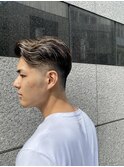 束感刈り上げビジネス七三ツーブロックアップバング1302