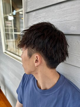 スタンドバーバー 柏(STAND BARBER) カルマパーマ/ベリーショート/ダークアッシュ/ニュアンスパーマ