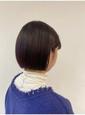 20代30代40代ワンカール小顔補正立体カットピンクアッシュ