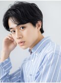 ビジカジ学生メンズショート七三分けダークアッシュe北浦和