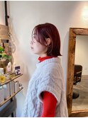 白髪ぼかし外ハネボブ