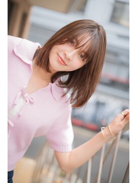 サロンドミルク 新百合ヶ丘店(salon de MiLK) ワンカールレイヤーで可愛いbob 新百合ヶ丘　五月女