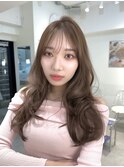 T40韓国風レイヤーカットブリーチなしダブルカラー透明感表参道
