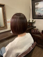 おしゃれ泥棒(ROUTE306) 乾かすだけでまとまるボブ×頭皮に優しいカラー