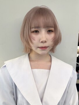 ソル バロール 表参道(SOL .valor) 顔周りレイヤーカットブリーチデザインカラーワンホンレイヤー◆