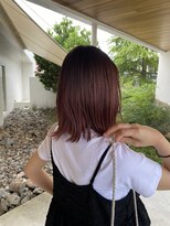 エッジ(EDGE)&nbsp;伸ばしかけグラデーション透明感カシスブラウン