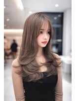 ノイエ 原宿 北参道(NoIE)&nbsp;海外風レイヤー顔周りカットブリーチなしダブルカラー