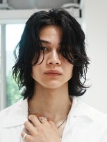 フィフス 原宿(fifth)&nbsp;原宿カルマパーマシャドウパーマメンズカットセンターパート30代