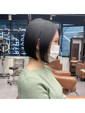 ソワンドブレスセルン 心斎橋(soin de brace cerne) 大人かわいい前下がりボブ