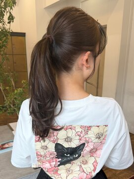 ヘアーアイスカルテット(HAIR ICI QUARTET) 透明感グレージュ/小顔レイヤーカット/顔周りくびれヘア