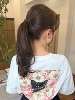 ヘアーアイスカルテット(HAIR ICI QUARTET) 透明感グレージュ/小顔レイヤーカット/顔周りくびれヘア
