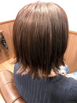 ヘアーデザインシンプル(Hair design Simple) 《切りっぱなし×外ハネ》ボブ