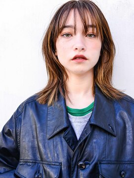 カンナ(Canna) エアリーミディ/ショートパーマ/黒髪/ホワイトアッシュ/TOKIO