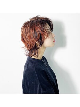 バージョン(Ver.) 前髪かき上げ センターパート ウルフ 【 Ver. 柏 】