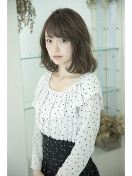 ルルディ バイ アフロディーテ銀座(luludi by APHRODITE) グレージュカラー/ボブウルフ/黒髪/ココアベージュ/[銀座/白髪］