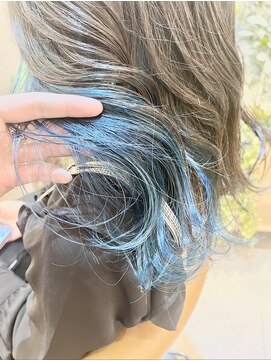 グリッター 泉中央店(GRITTERs) インナーカラーブルーサファイア