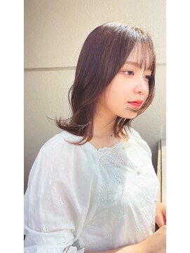 リム(RiM...) 【韓国風】顔まわりレイヤーミディ