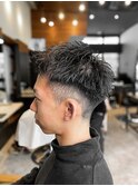 【IRIE HAIR赤坂】アップバング×刈り上げ×メンズカット×束感