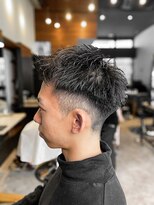 アイリーヘアデザイン(IRIE HAIR DESIGN) 【IRIE HAIR赤坂】アップバング×刈り上げ×メンズカット×束感