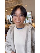 ホヌン 茅ヶ崎(Honnun)&nbsp;暗髪に合う大人のハンサムショート/茅ヶ崎