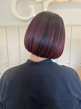 バディヘア イクス(BUDDY HAIR exx) 切りっぱなしボブ/透明感カラー/メテオカラー/ブリーチ/大府