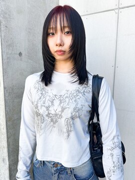 シゼン(SHiZEN.) レイヤー×ルーツカラー×レッド