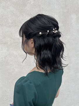 インフィニティー infinity HAIR SPACE BLOOM ハーフアップ