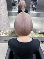 ペレ 栄店(PELE) デザインカラー/レイヤーカット/ウェットヘア/オリーブベージュ