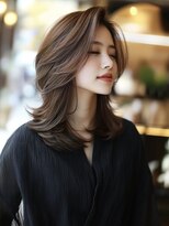 アルトリスト(Altruist Aging×HAIR&SPA)&nbsp;〇ダークアッシュ大人ガーリーボブ着物ミディアムレイヤーカット