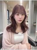 【天神美容室】韓国ヘア×レイヤー×ピンクブラウン×ピンクヘア