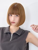 ラフィス ヘアーピュール 梅田茶屋町店(La fith hair pur)&nbsp;【La fith】切りっぱなしボブ×ケアブリーチ×重めバング