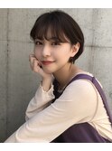 丸みショート &nbsp;前髪 ショートボブ