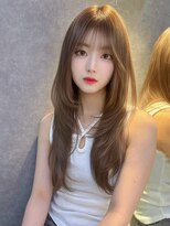 ロンドガーネット 池袋(Lond garnet) イメチェン外ハネボブワイドバングホワイトブロンド美髪韓国