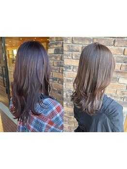 透明感を叶える【イルミナカラー取り扱い◎】インナーカラー、ハイライトなどのデザインカラーもお任せ！