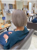 白髪ぼかしハイライトカラー30代40代50代ブルーグレージュ