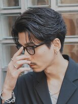 フィフス 大分(fifth)&nbsp;大分毛流れ緩めフェザーパーマメンズパーマセンターパート30代