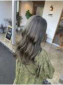 オリーブグリーン レイヤーカット